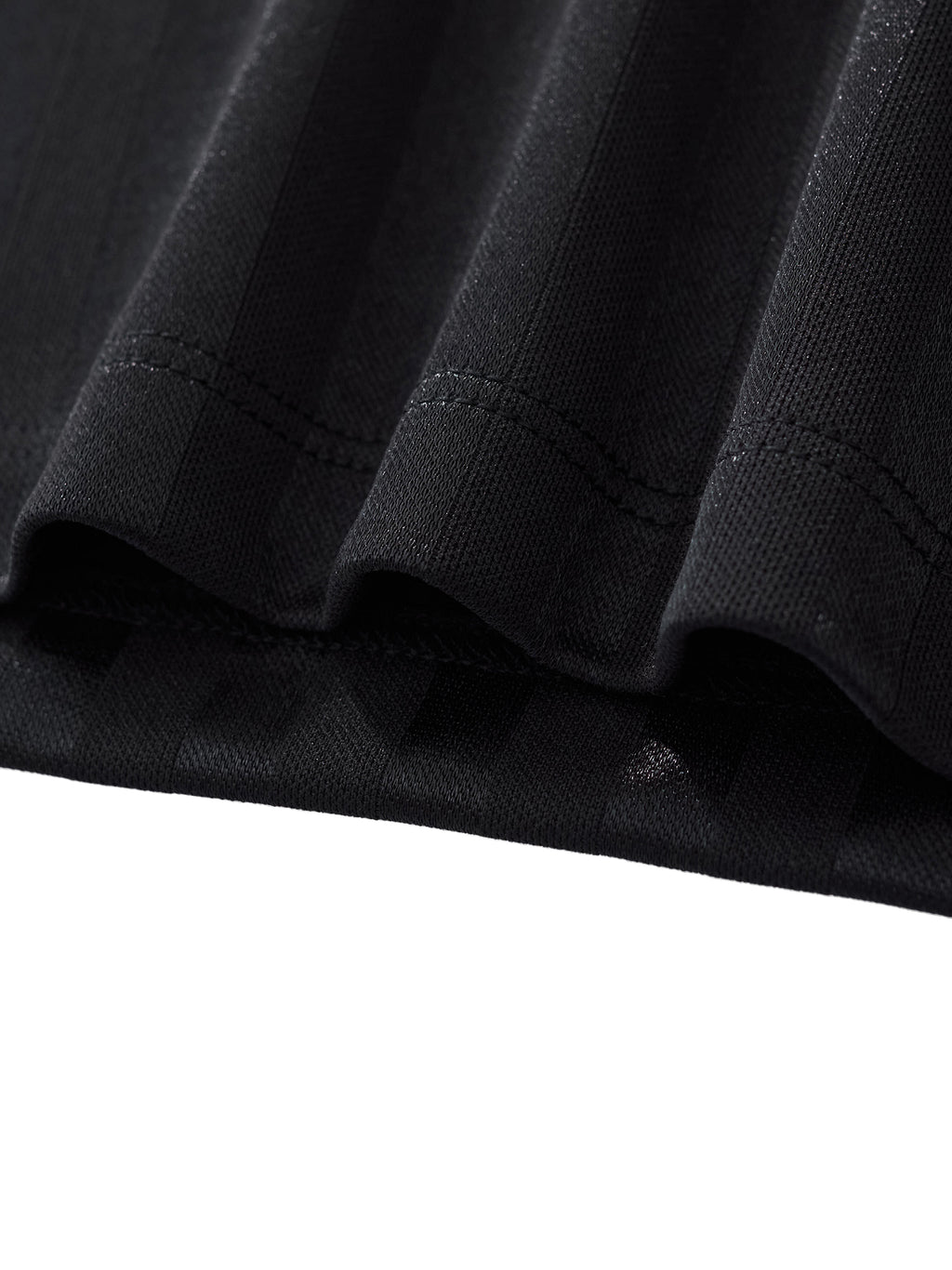 Contrast Collar Striped Cropped Jersey